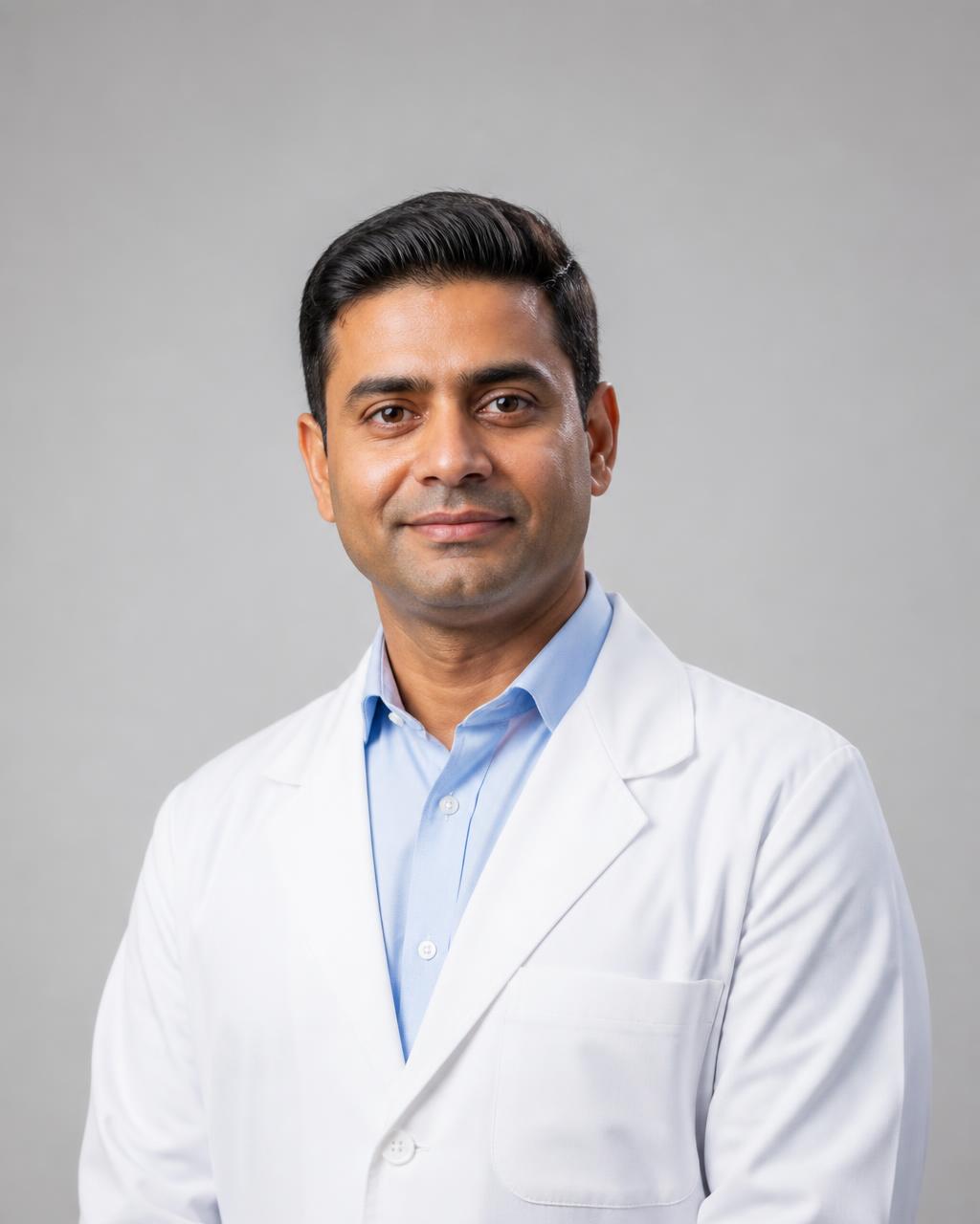 Portrait of Dr. Aarav Mehta, Internal Medicine physician (demo image)